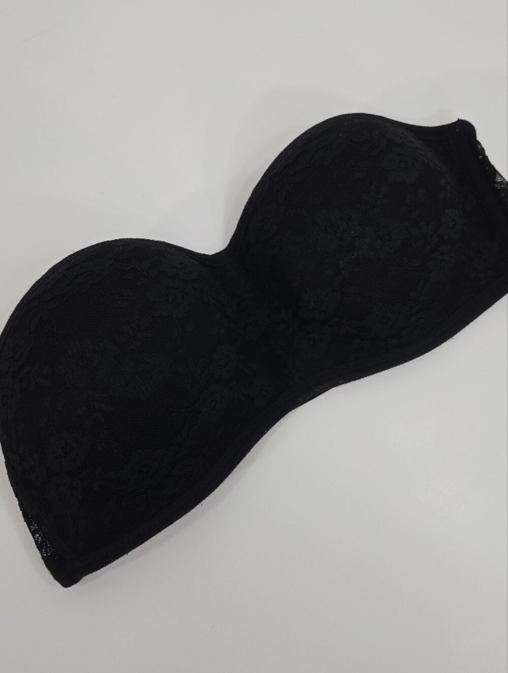 PINK Victoria's Secret black lace bandeau